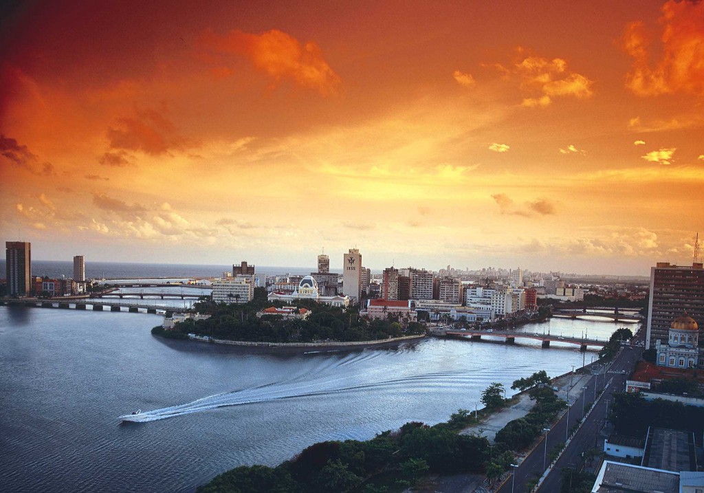 Por do sol em Recife